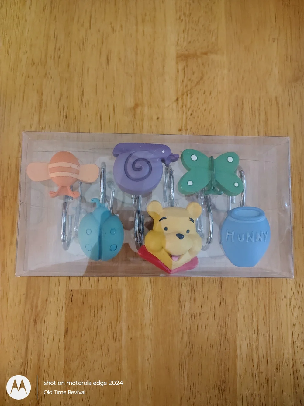 Disney Winnie The Pooh Shower Curtain Hooks Vintage Garden Set Of 12 Hangers